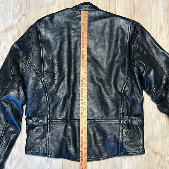 Fieldsheer Black Leather Motto Jacket - Picture 12 of 15